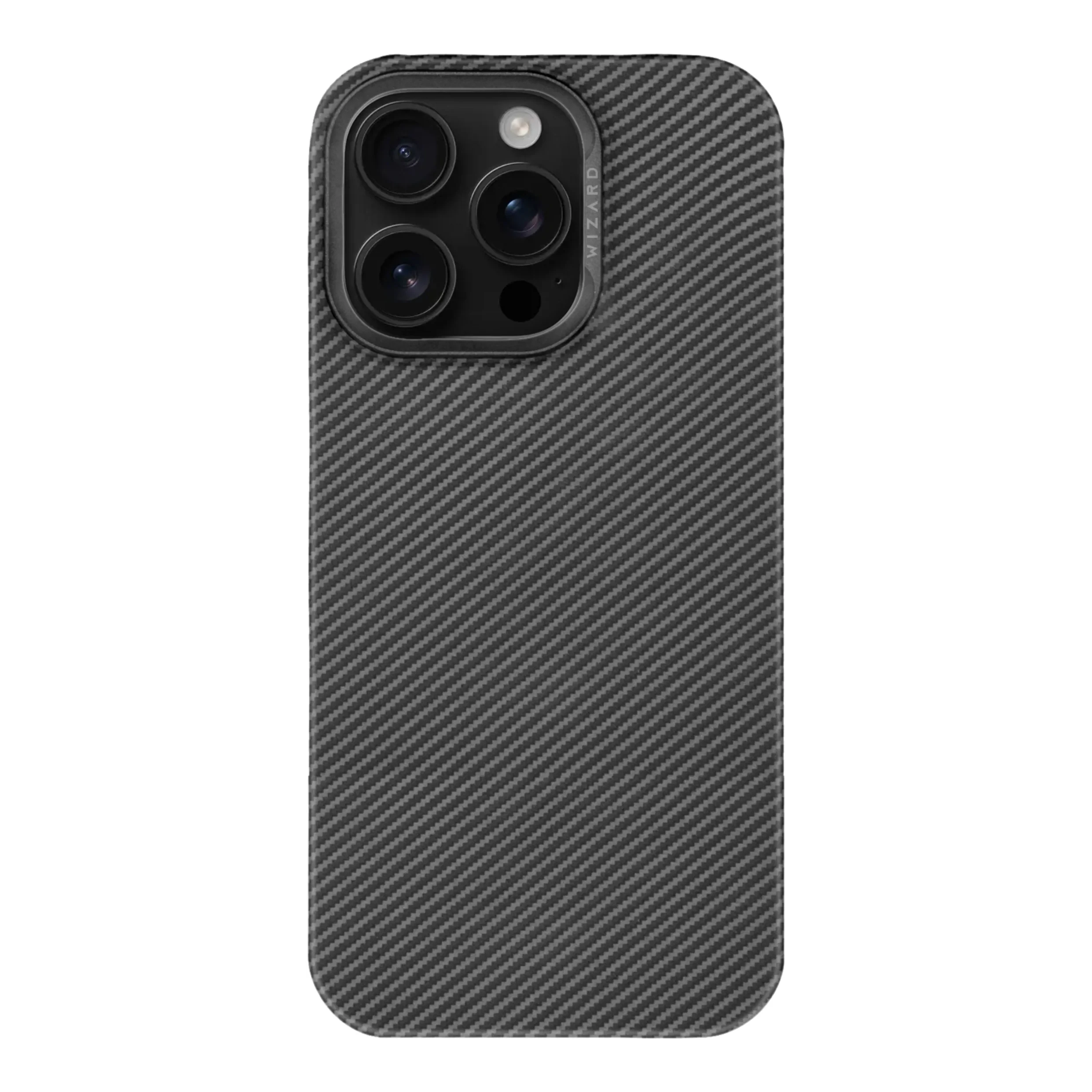 Wizard Vibe Shield 3D Floating Texture Design Case - 15 Pro Max Black