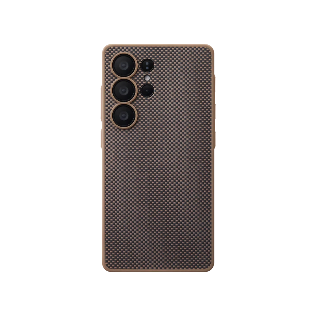 Pitaka PinButton Case for Samsung S25 Ultra - Black-Gold Plain