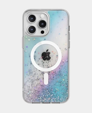 SwitchEasy Starfield Sparkling Glitter Resin Magsafe Case For Iphone 15 Pro Max -Galaxy