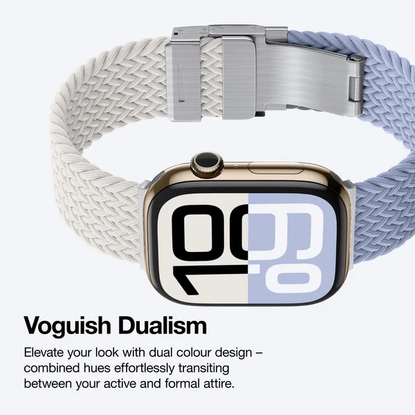 AMAZINGTHING BLEND WATCH BAND FOR APPLE WATCH 49/46/45/44/40MM STARLIGTH/BLUE