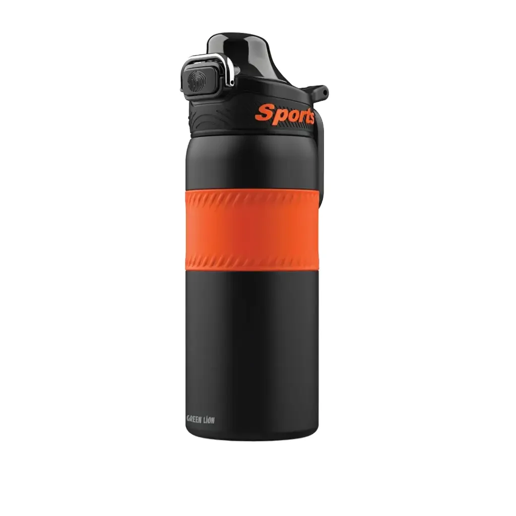 Green Lion Non-Slip Grip Athlete thermal Bottle 550ML - GNATHTMBBKOG - ORANGE