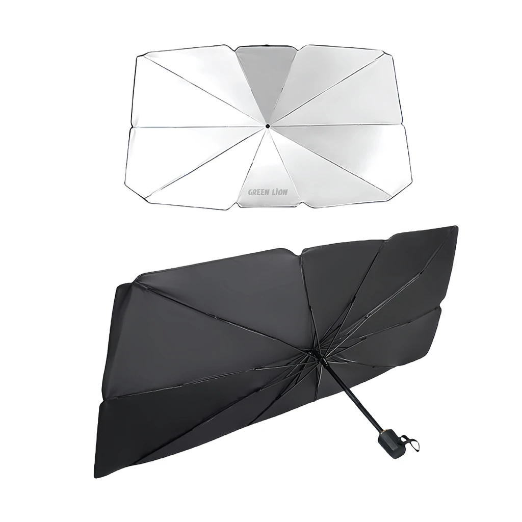 Green lion Car Windshield Umbrella black