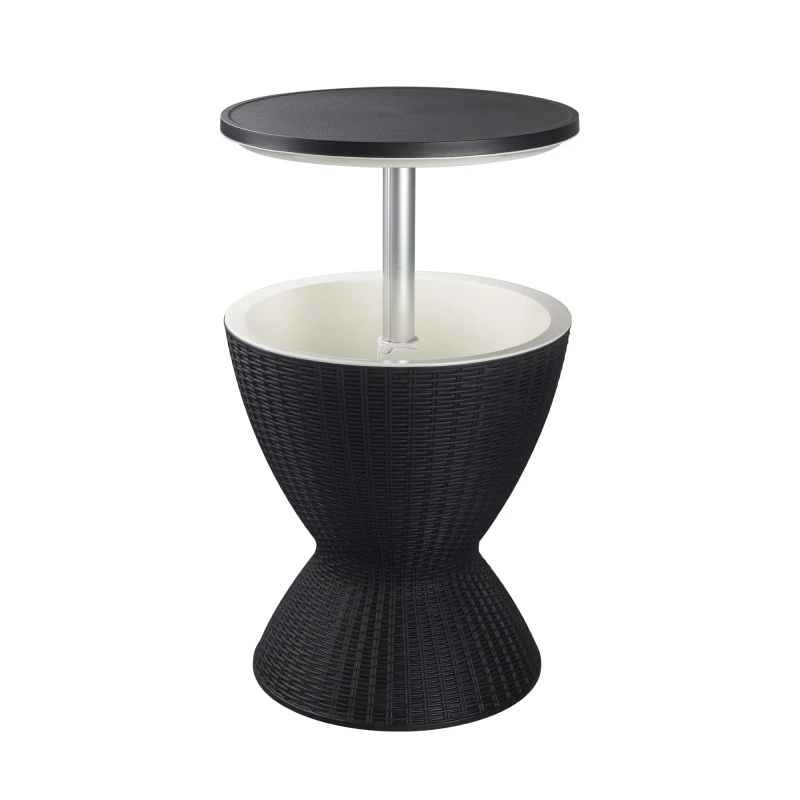 El Baba - Portable Outdoor Ice Cooler Table - Black