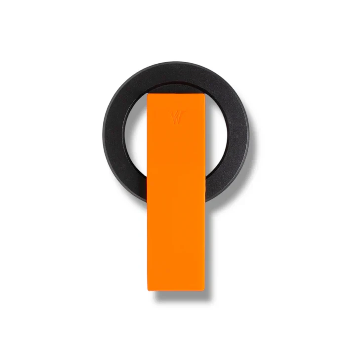 Wizard Tando Ring Mag - Multi-Functional Aluminium Stand with Silicon Grip - Orange