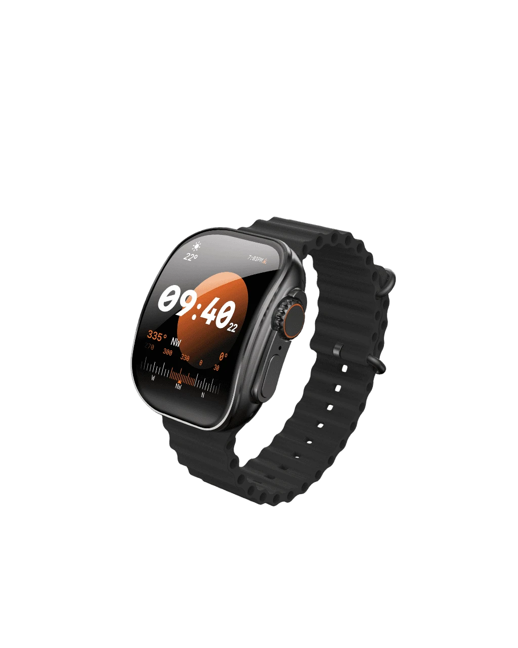 Moxedo CURVE Smartwatch with Chat GPT AI Assistant & Bluetooth Calling - Black