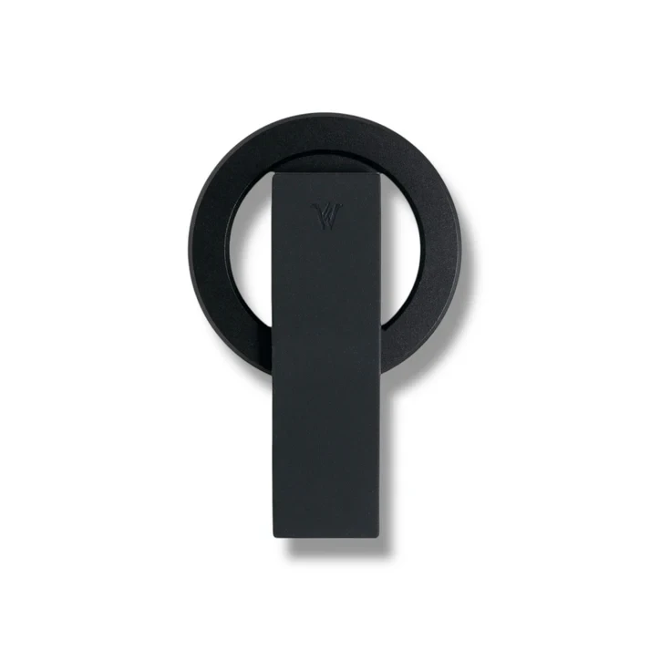 Wizard Tando Ring Mag - Multi-Functional Aluminium Stand with Silicon Grip - Black