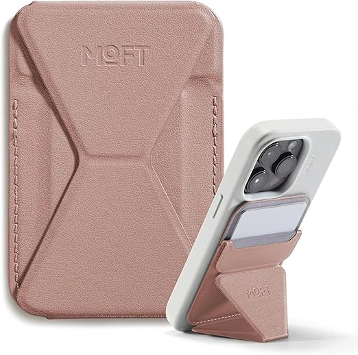 MOFT Snap-On Iphone Stand & Wallet (MOVAS) -Nude