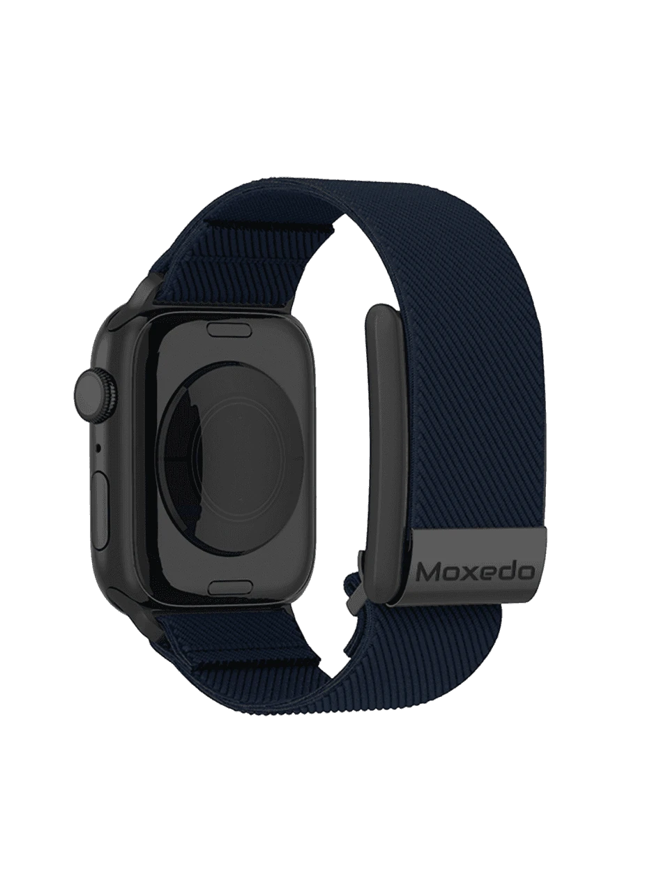 MOXEDO HYBRID FIT-WEAVE NYLON BRAIDED BAND FOR I WATCH & WH - MXFW012 - BLUE