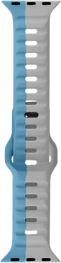 PAWA Limited Edition Lagos Premium Soft Silicon Strap 45/49MM -Grey Blue (GYBL)