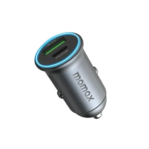 MOMAX MOVE 30W DUAL PORT CAR CHARGER