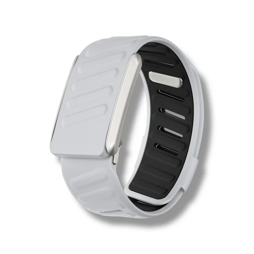 Wizard SportFlex Silicone Band Compatible With Whoop - White/Black