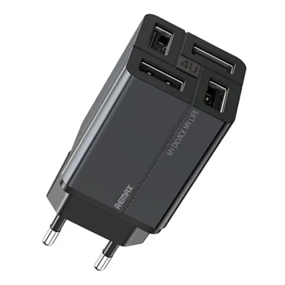 REMAX Wanfu Charger 4 USB Ports Ã¢â‚¬â€œ Black