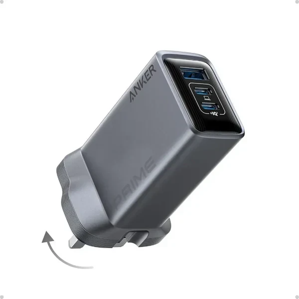 Anker Prime Charger (100W, 3 Ports, GaN) A2688241 - Silver