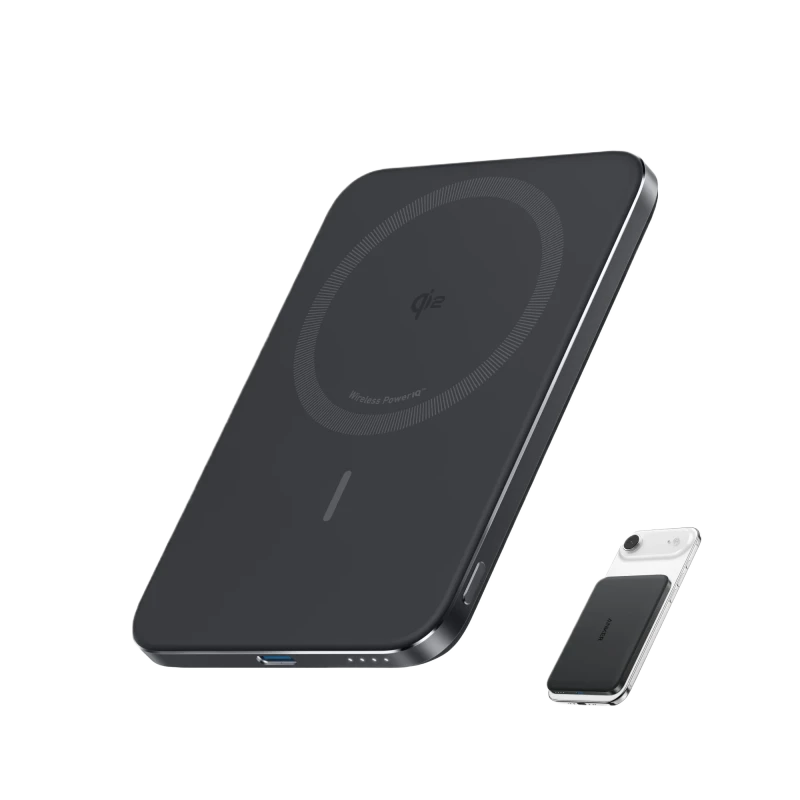 Anker Card-Like Slim Magnetic Power Bank 5000mAh (A1665H11) Black