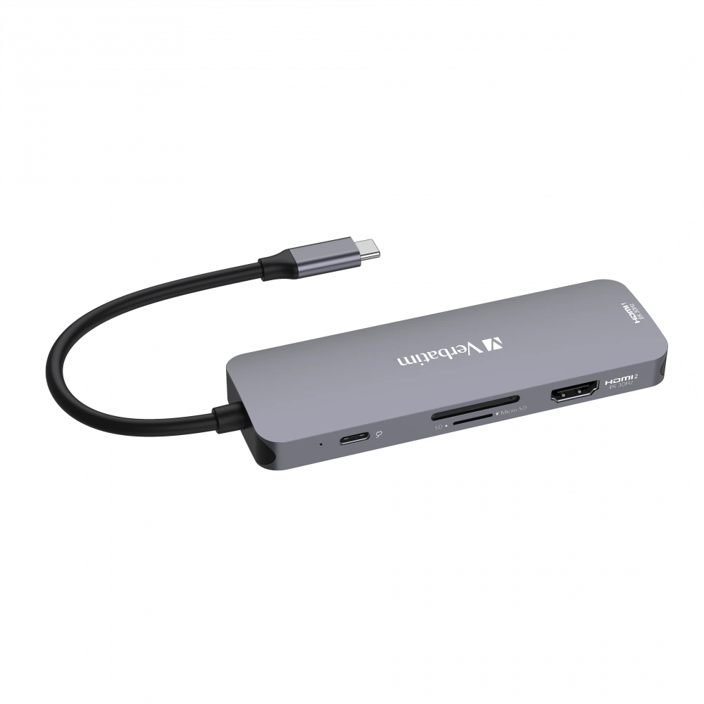 Verbatim USB-C Pro Multiport 8 Port Hub - 32151