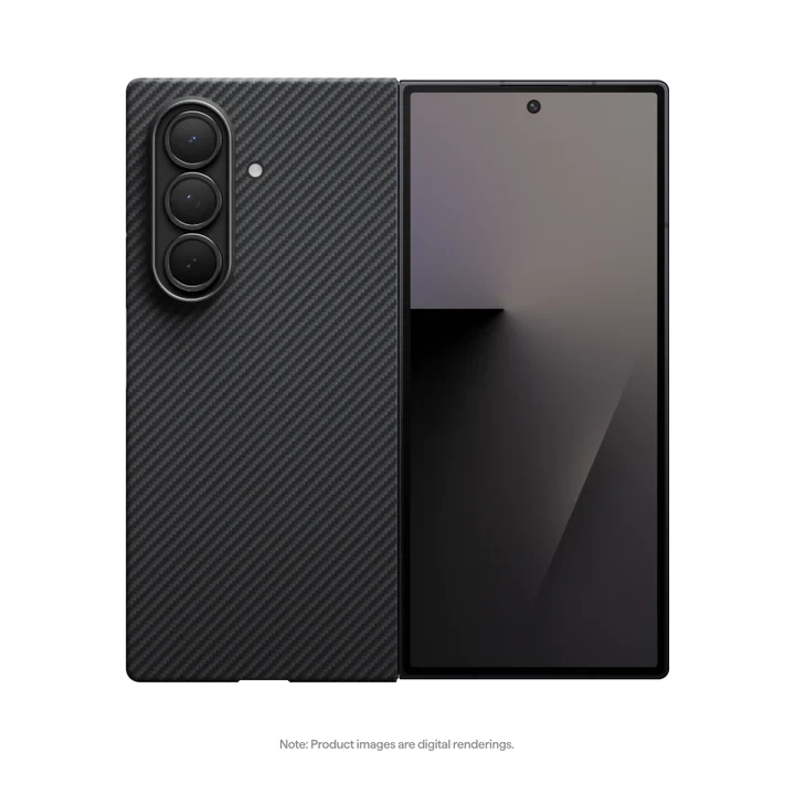 Pitaka Ultra-Slim Case for Samsung Galaxy Z Fold7 - Black/Grey