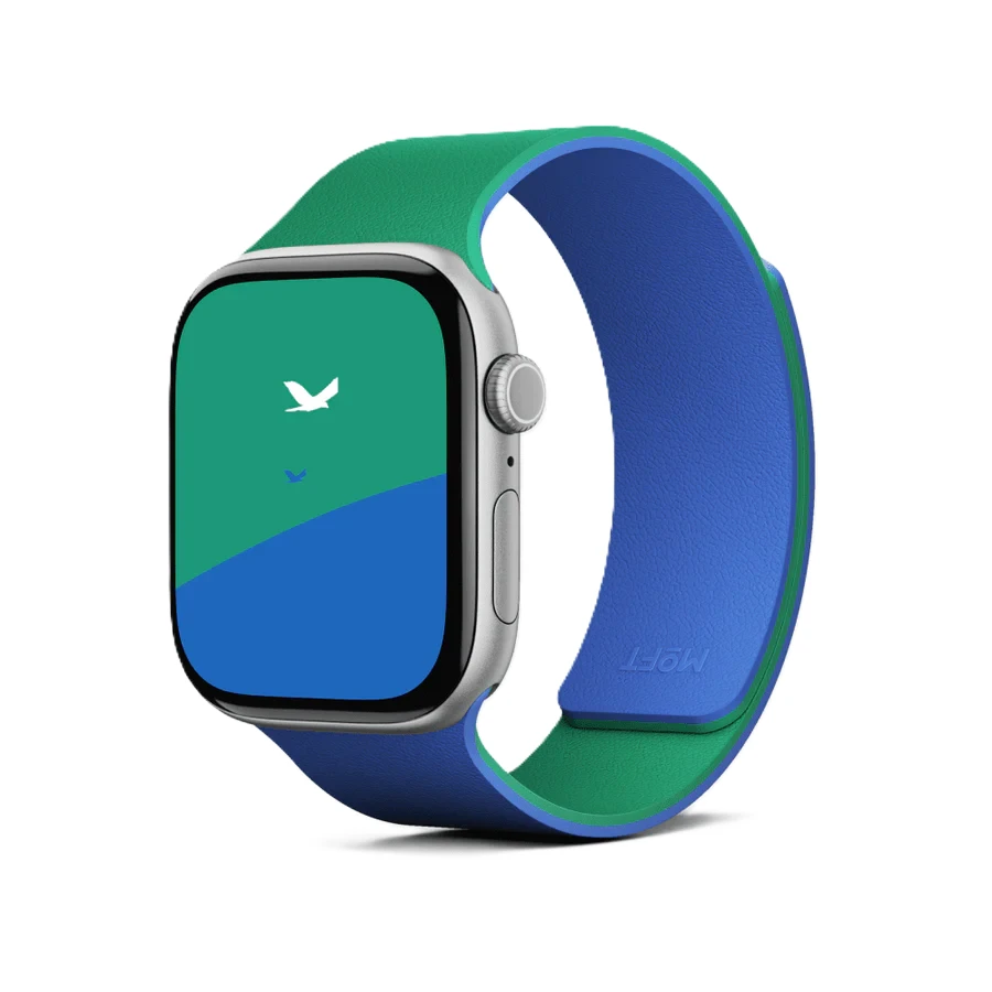 MOFT Snap Duo Apple Watch Band 44/45/46/49mm - Sapphire Blue / Oz Green