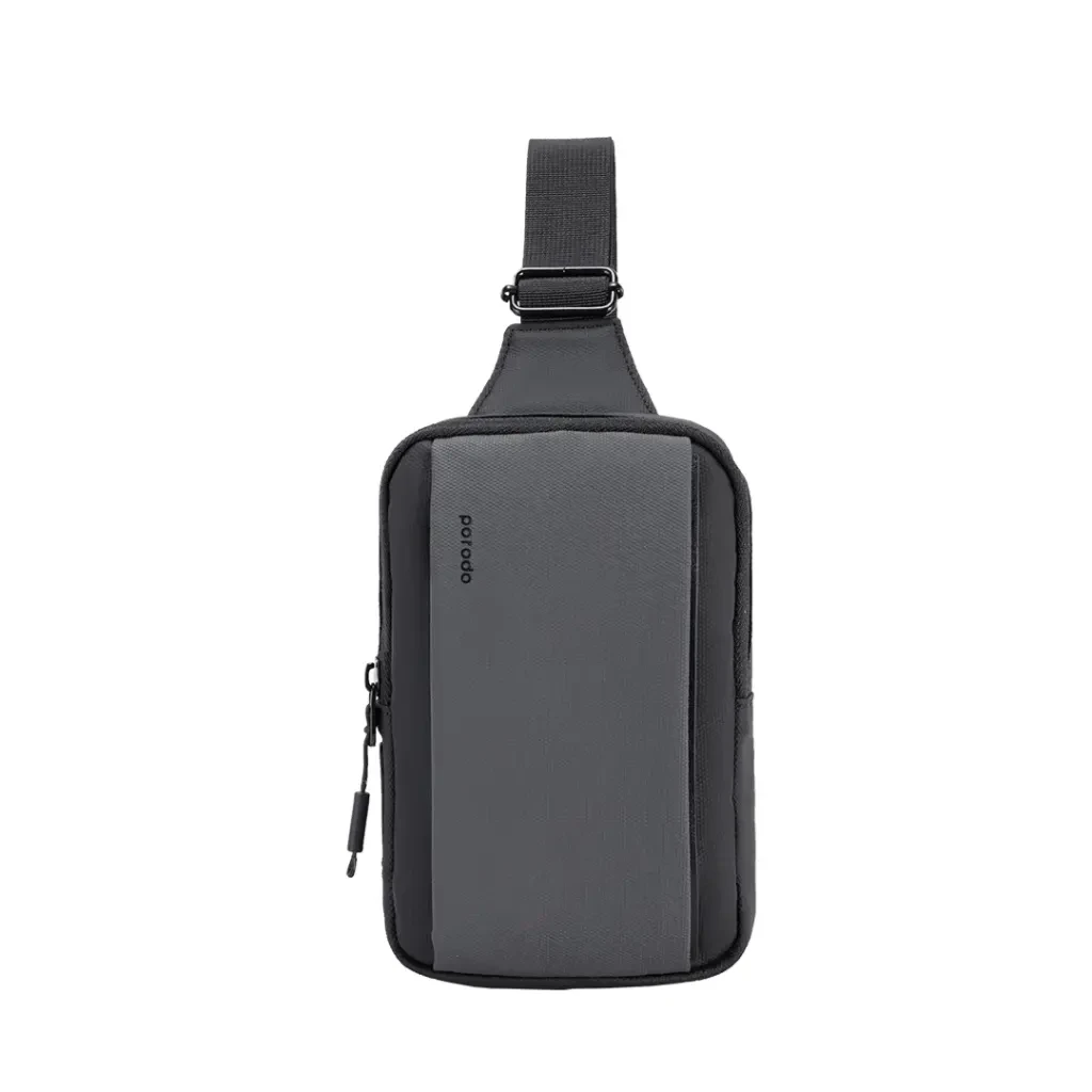 Porodo Small Sling Bag - Black/Grey