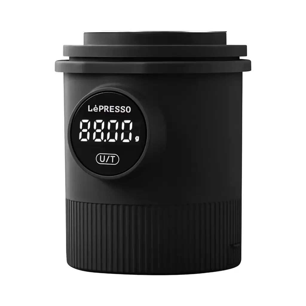 LePresso Barista Mate Smart Dosing Cup Scale Suitable for 58mm portafilter (LFS044) Black