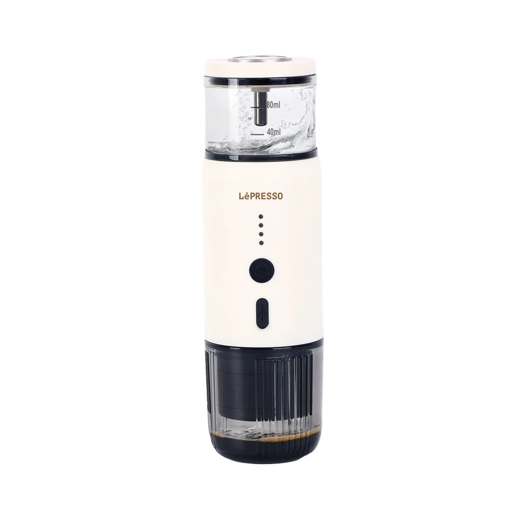 LePresso Portable Espresso Machine With Thermal Meter (LP001) White