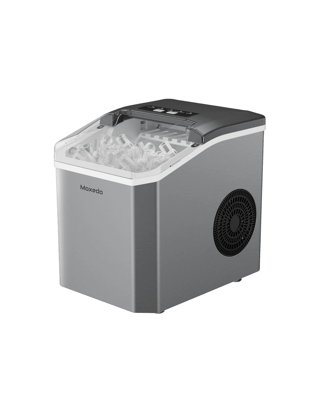 Moxedo Electric Countertop Automatic Ice Maker Machine 1.2L with Hand Scoop & Self Cleaning Function (MX-IM011)
