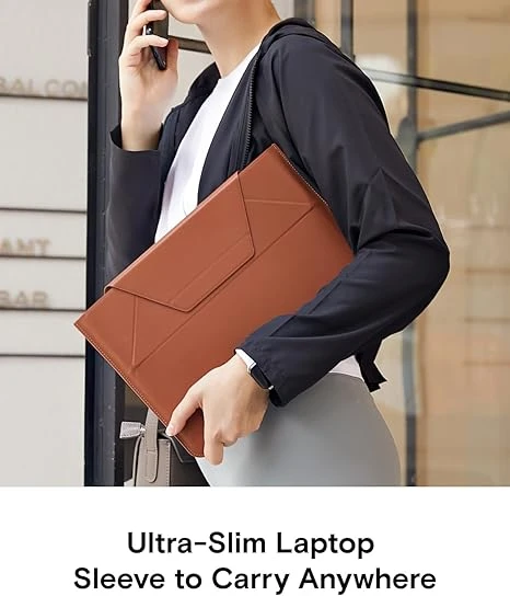 MOFT Carry Sleeve for 15"-16" MacBook Air & Pro laptops - Sienna Brown