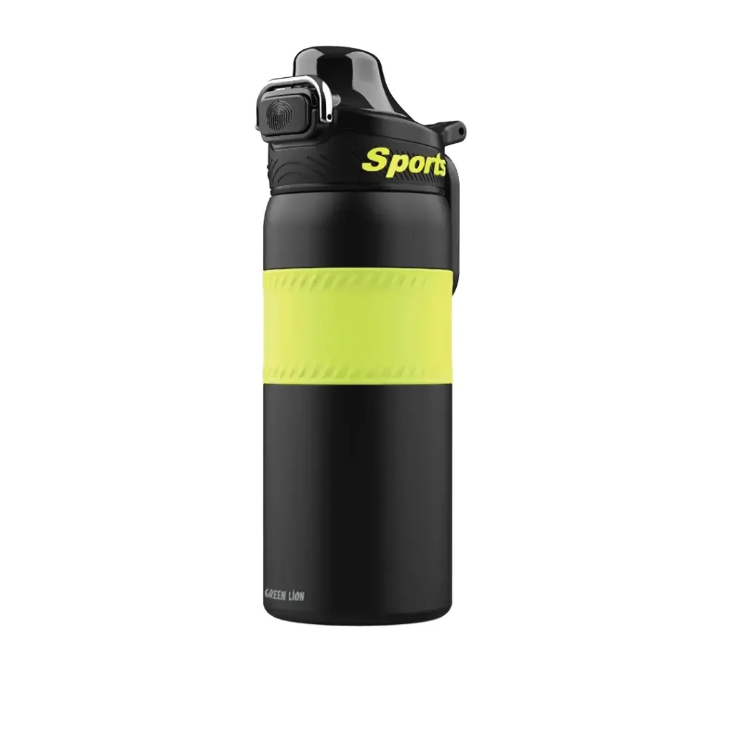 Green Lion Non-Slip Grip Athlete thermal Bottle 550ML - GNATHTMBBKGN - GREEN