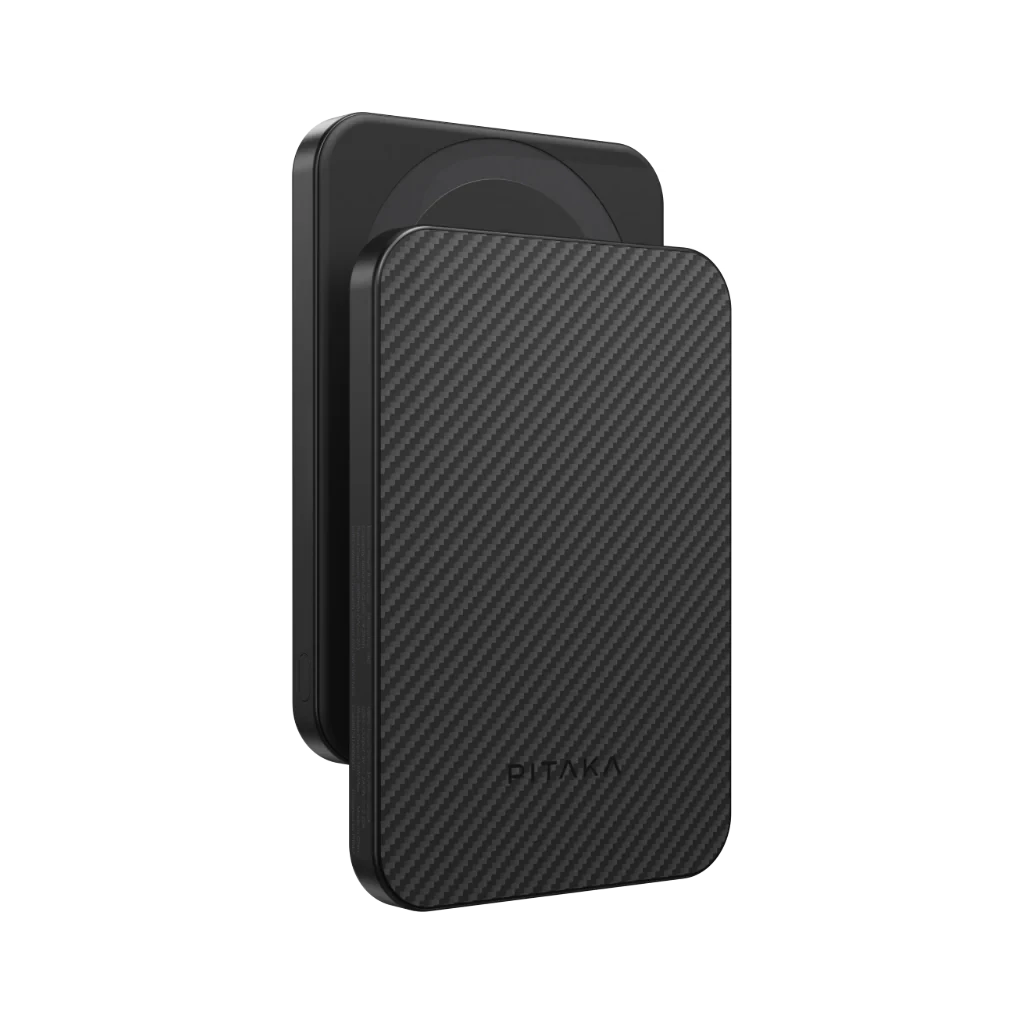 Pitaka Aramid Fiber Qi2 Magnetic Power Bank 5000mAh -Black/Grey