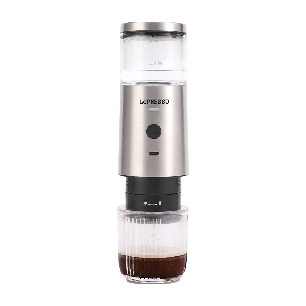 LePresso Stainless Steel Portable Espresso Machine (LPSTPEM) Silver