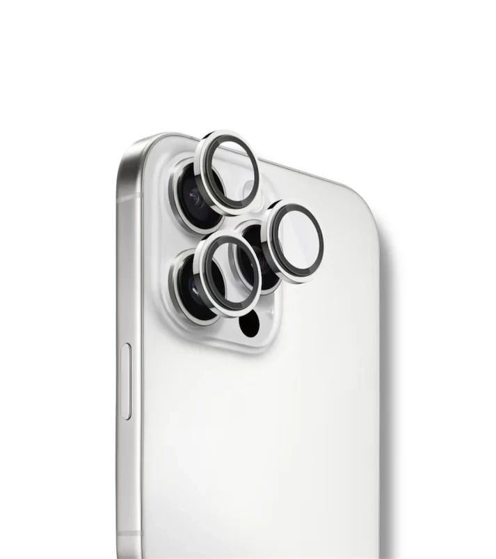 Wizard Apex Series - Stainless Steel Camera Glass Iphone 16 Pro Max - Silver