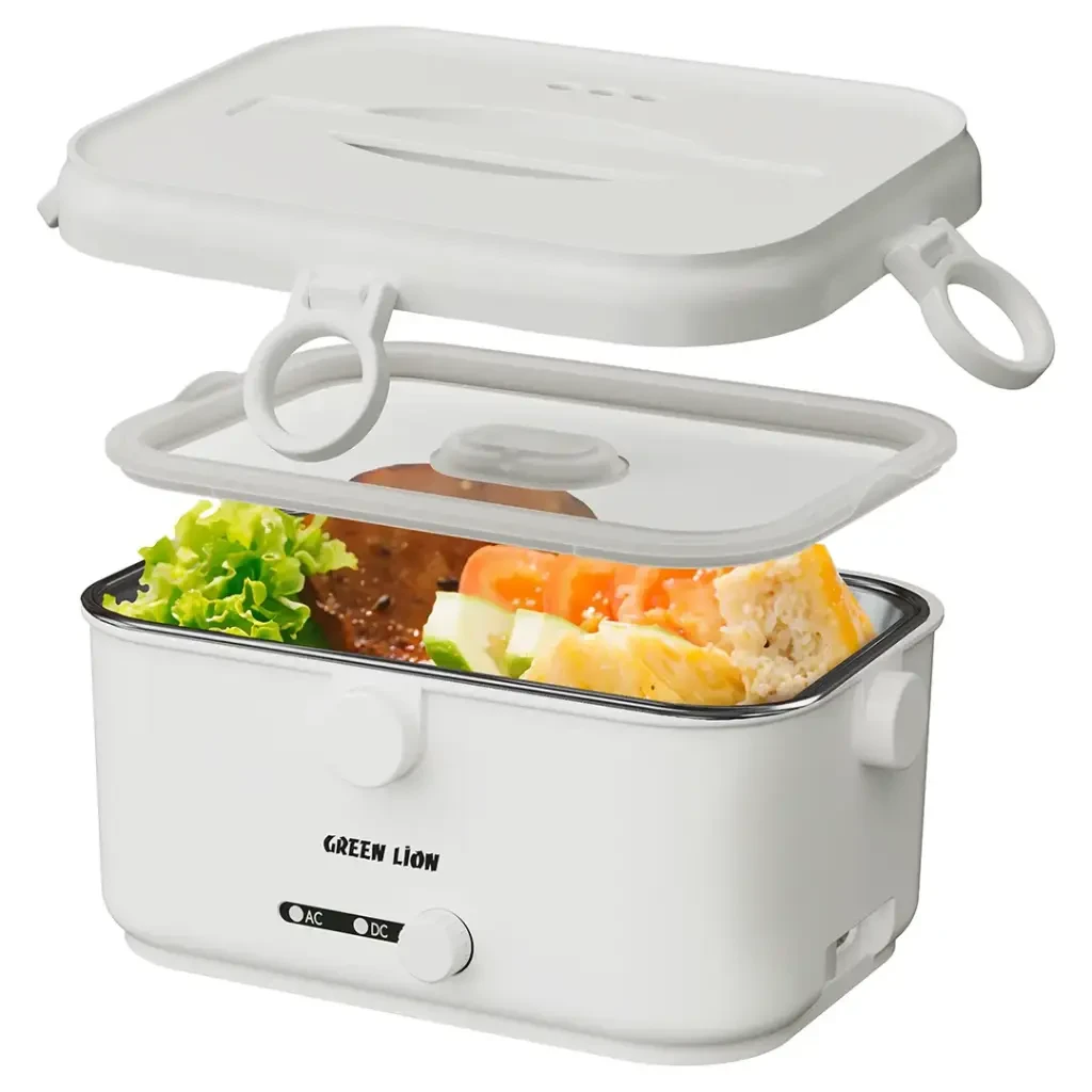 Green Lion Lunch Mate Electric Lunch Box 1.8L with Carry Bag (GLB-15) White