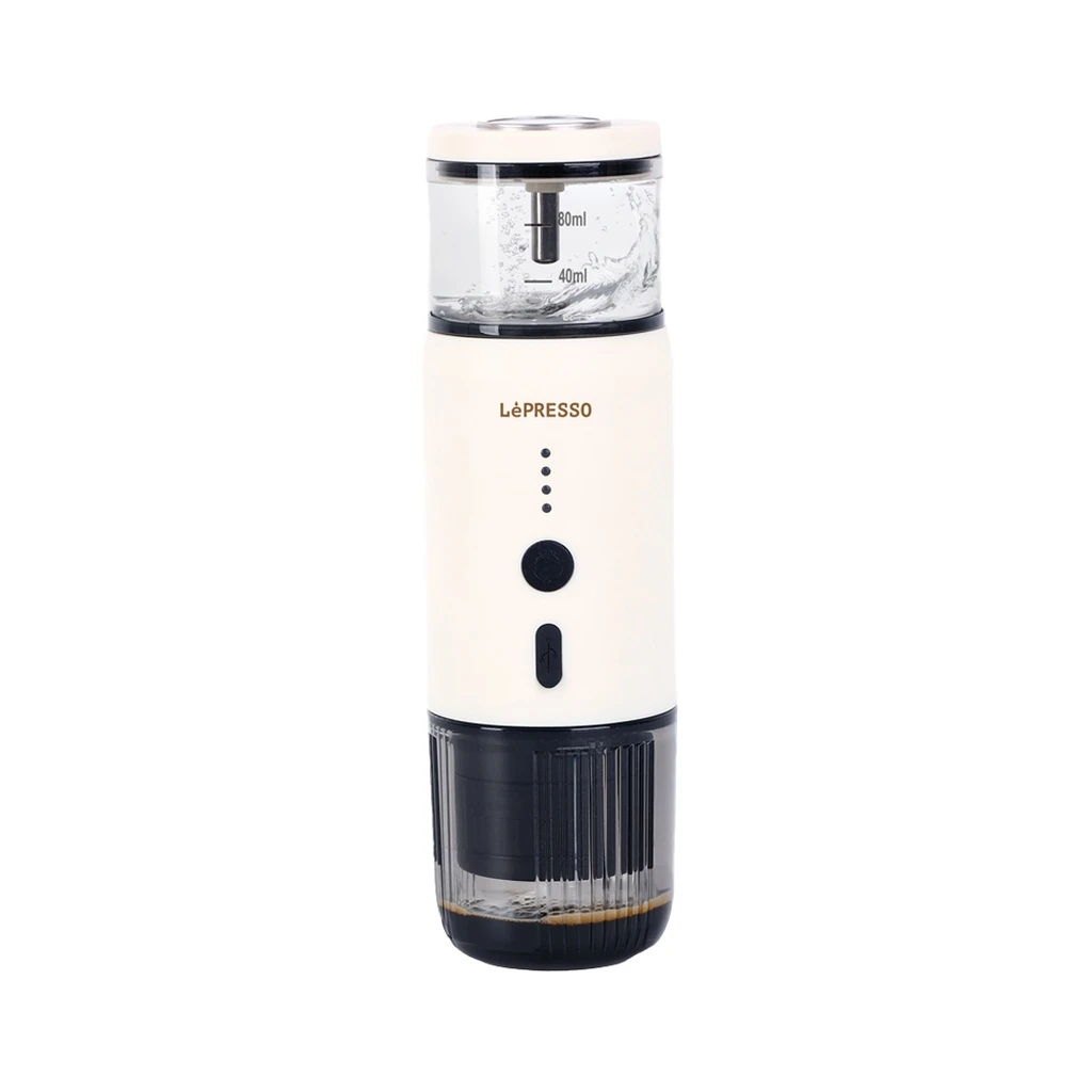 LePresso Portable Espresso Machine With Thermal Meter (LP001) White