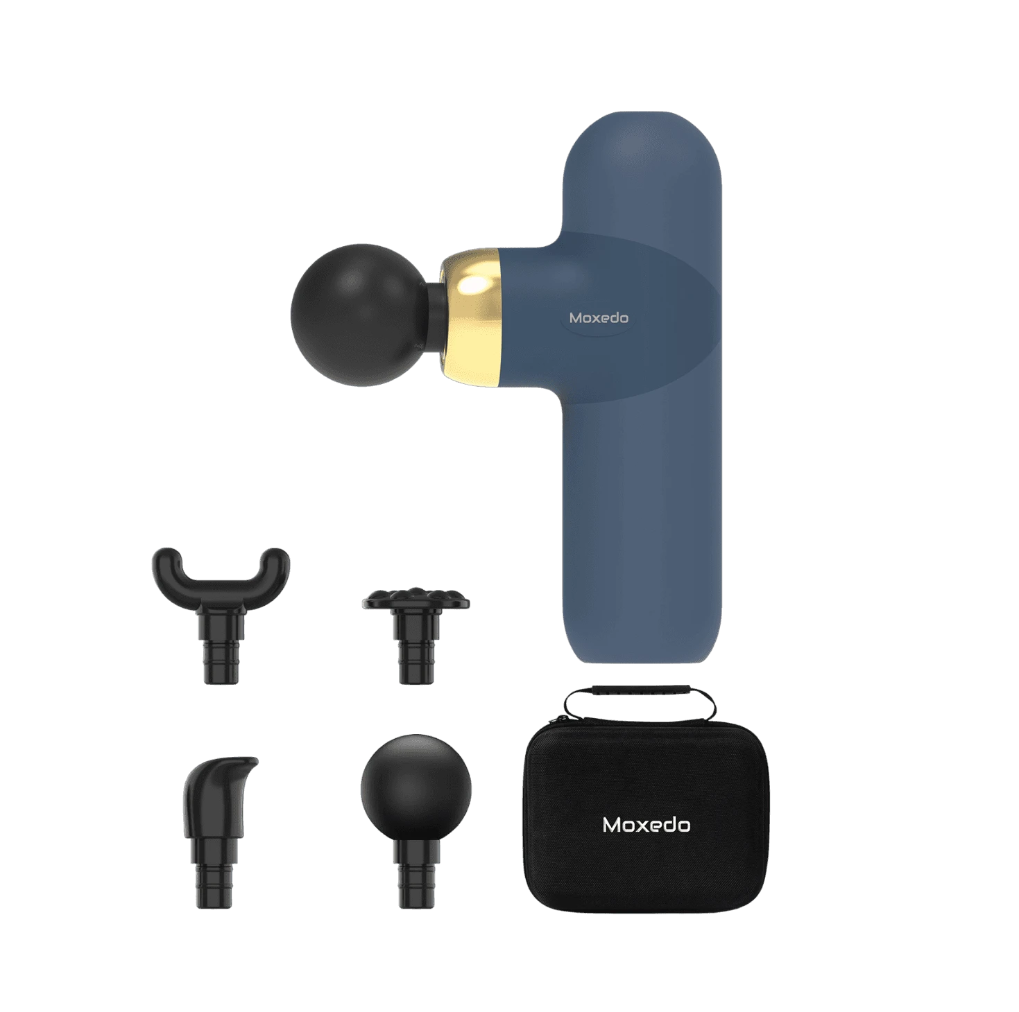 Moxedo Multi-Function Cordless Handheld Muscle Pro Massager (MSG012) Navy Blue