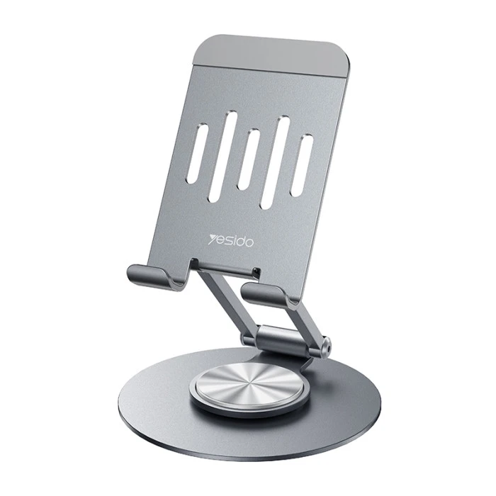 Yesido 360 Rotatable Aluminum Desktop Phone Stand (C299) Silver