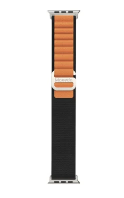 Moxedo Alpine Loop Watch Band for Apple Watch 44/45/49MM -Black/Orange (MX-AWB024)