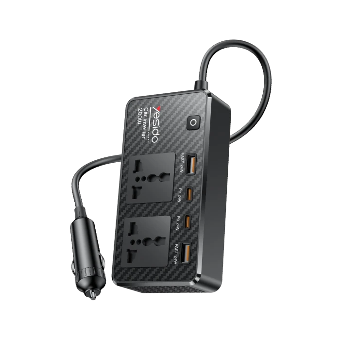 Yesido 200W Car Power Inverter (VC07) Black