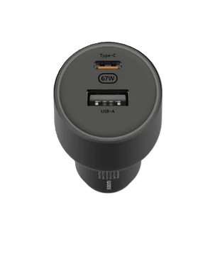 Xiaomi 67W Car Charger USB-A + Type-C (BHR6814GL) Black