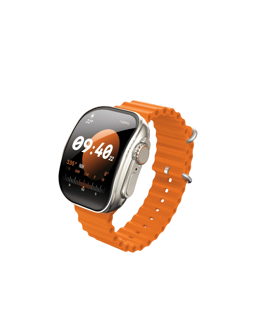 Moxedo CURVE Smartwatch with Chat GPT AI Assistant & Bluetooth Calling - Orange