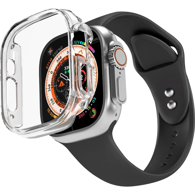 Cygnett - Apple Watch Clear Case + Integrated Screen Protector 49mm