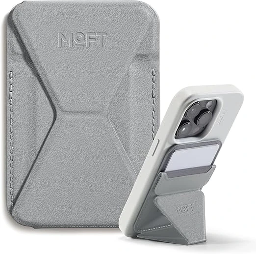 MOFT Snap-On Iphone Stand & Wallet (MOVAS) -Cement