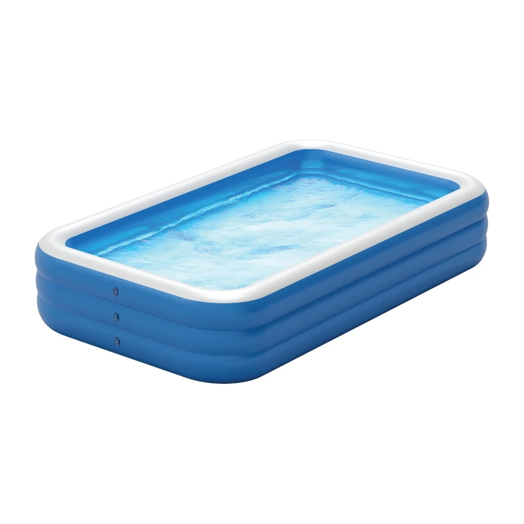 Green Lion Inflatable Big Swimming Pool - Blue