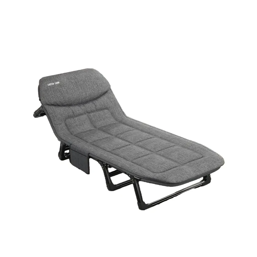 Green Lion Foldable Camping Bed (GNFLCPBEDGY) Gray