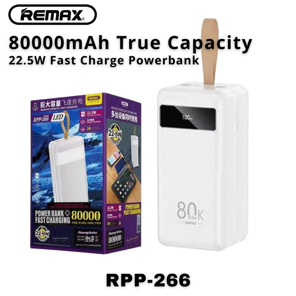 REMAX 80000mAh Power Bank 5 Charging Port