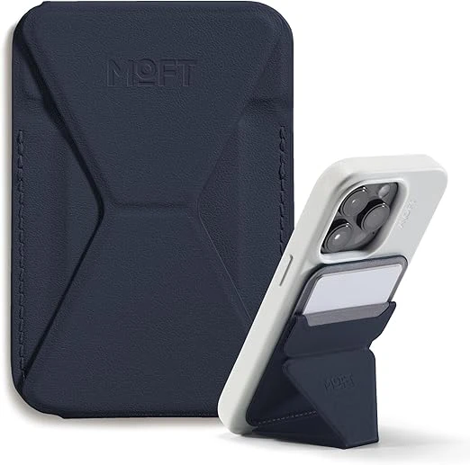 MOFT Snap-On Iphone Stand & Wallet (MOVAS) -Navy Blue