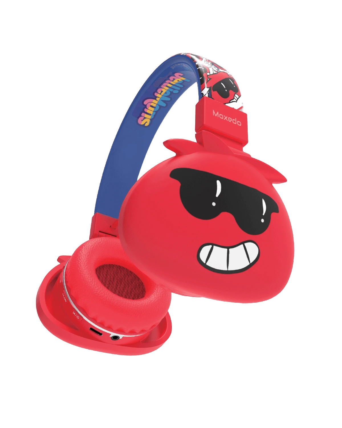 Moxedo Junior Bax Wireless On Ear Headphone - MXWH014 - Red