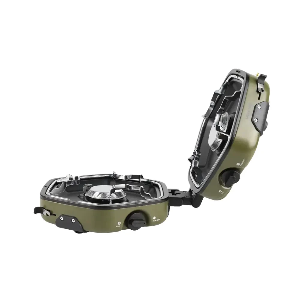 Green Lion Twin Flame Foldable Camping Stove (GNTWNFLMGN) Green