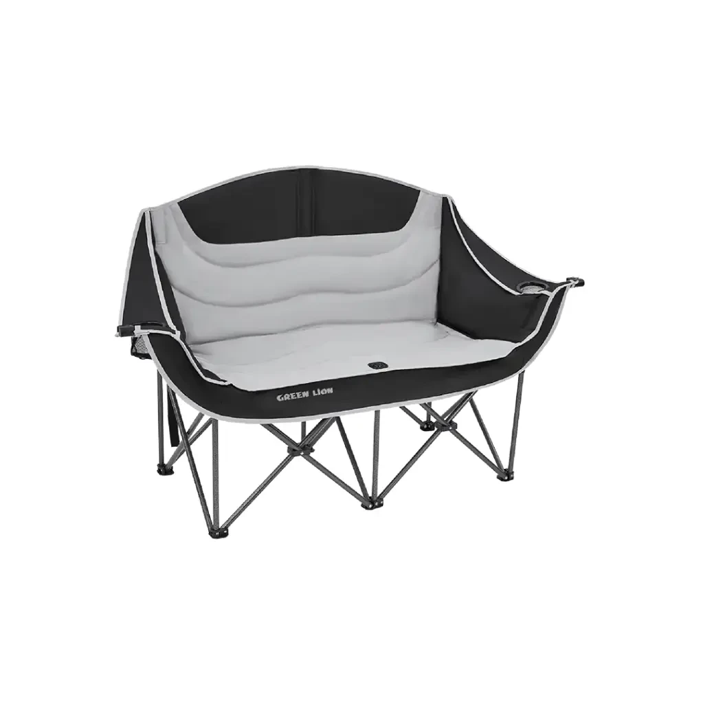 Green Lion Double Camping Chair (GNDUACHAIRBG) Beige