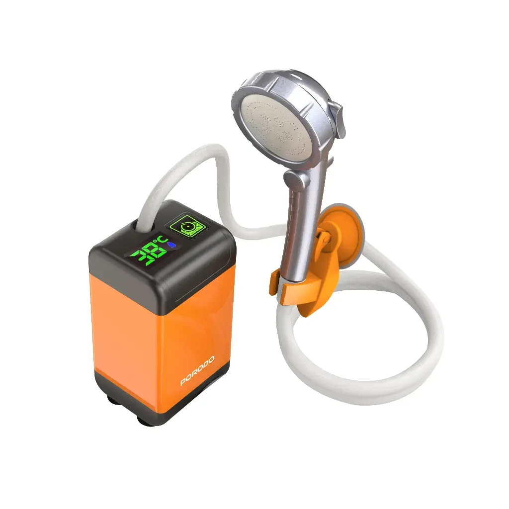 Porodo Portable Electric Shower Pump (LFS021) Orange