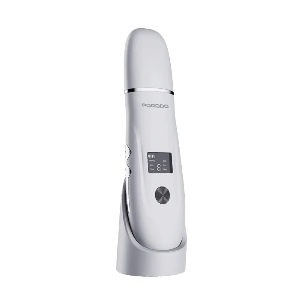Porodo Ultrasonic Face Scrub & Peeler (LFS101) White