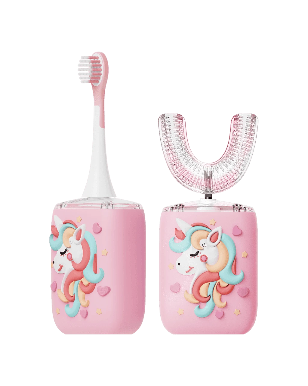 Moxedo Kids 2-in-1 360 Auto-Clean Electric ToothBrush (TB022) Pink